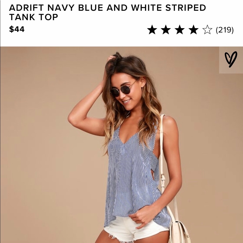 Lulu’s Adrift Striped Tank Top